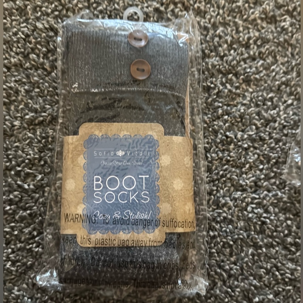NWT Blue Boot Socks Comfy and Stylish